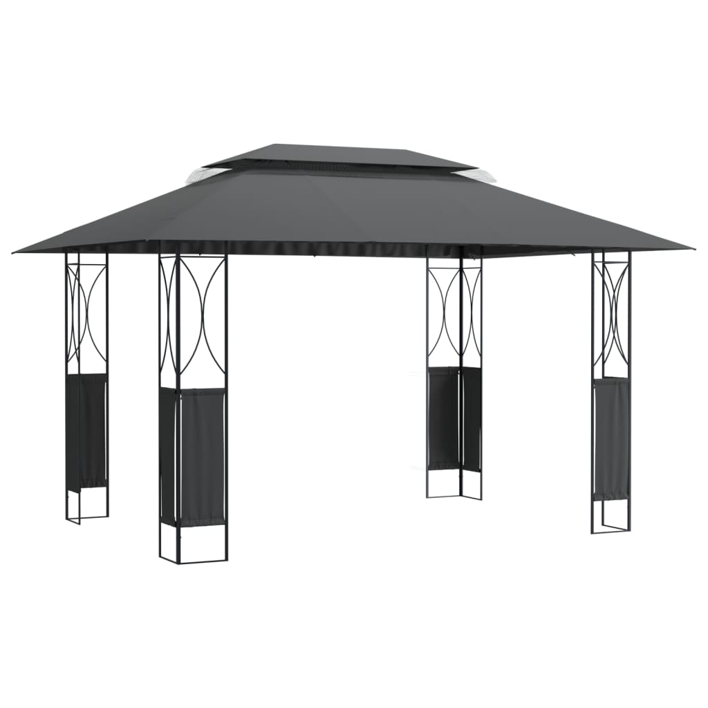 Sjenica s krovom antracit 400 x 300 x 270 čelična