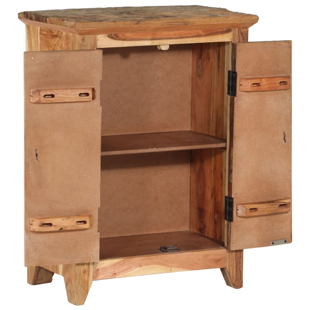Komoda 55 x 33 x 75 cm masivno bagremovo i obnovljeno drvo