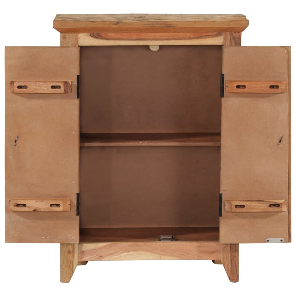 Komoda 55 x 33 x 75 cm masivno bagremovo i obnovljeno drvo