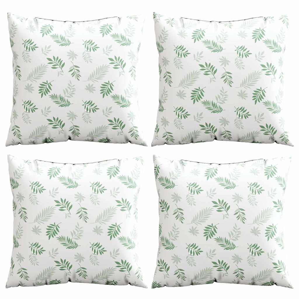 Jastučići za raspršenje 4 pcs Uzorak lista 40 x 40 cm Poliester
