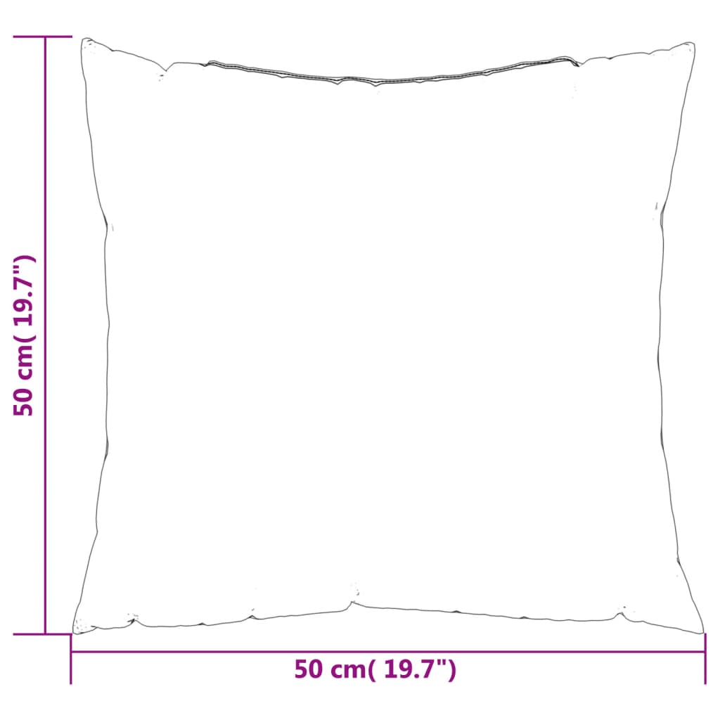 Jastuci za sofu 4 kom krem 50 x 50 cm od tkanine