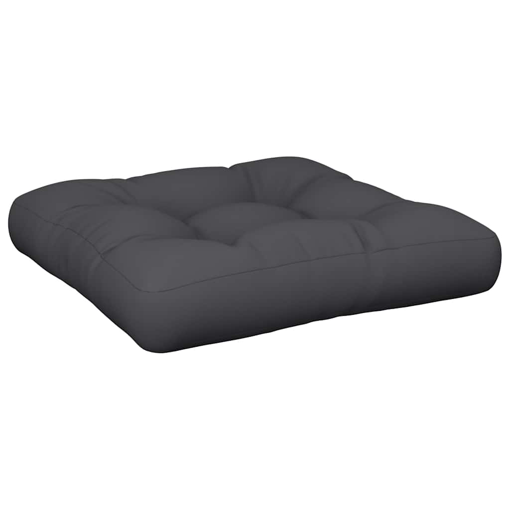 Jastuk za palete crni 60 x 60 x 12 cm od tkanine
