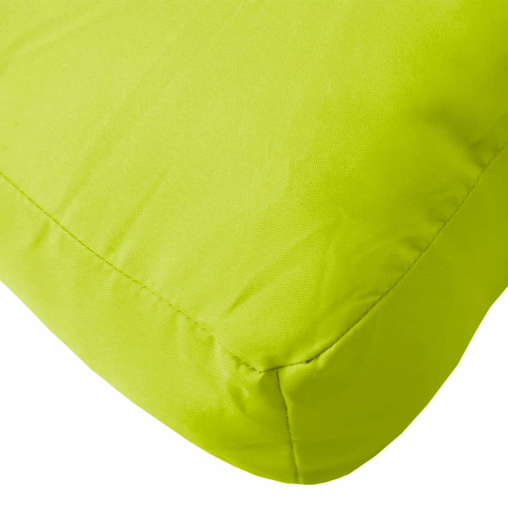 Jastuk za palete jarkozeleni 60 x 60 x 12 cm od tkanine