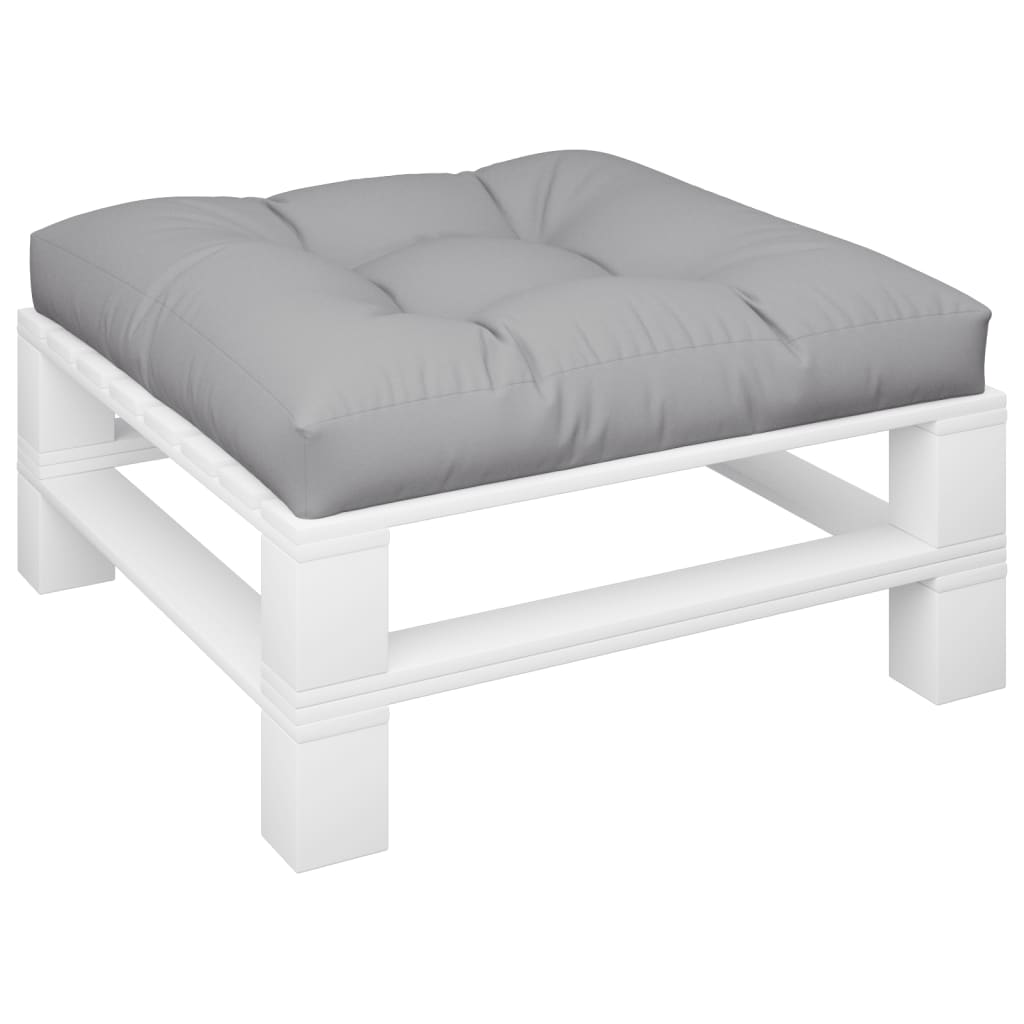 Jastuk za palete sivi 80 x 80 x 12 cm od tkanine