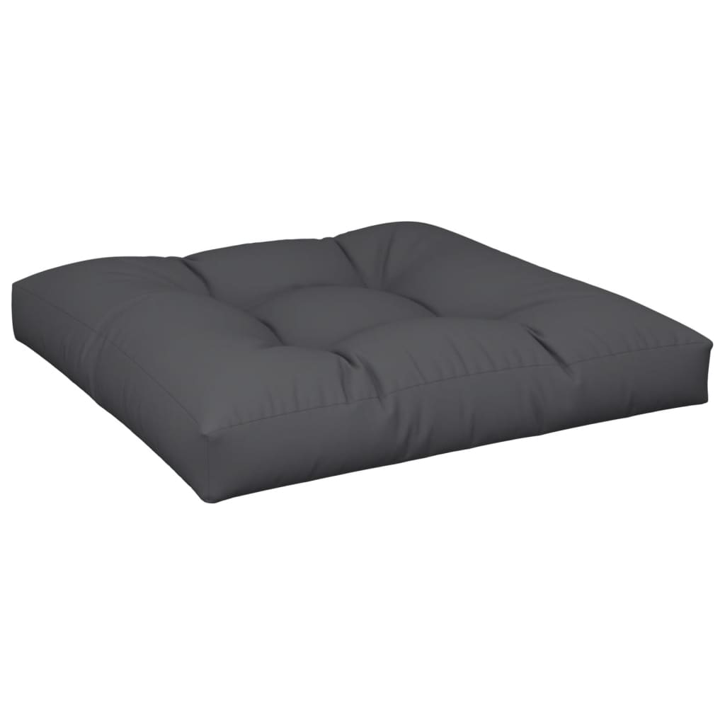 Jastuk za palete crni 80 x 80 x 12 cm od tkanine