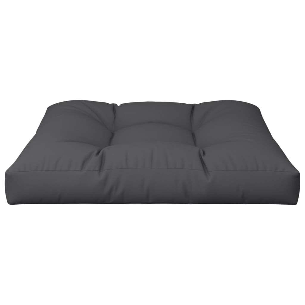 Jastuk za palete crni 80 x 80 x 12 cm od tkanine