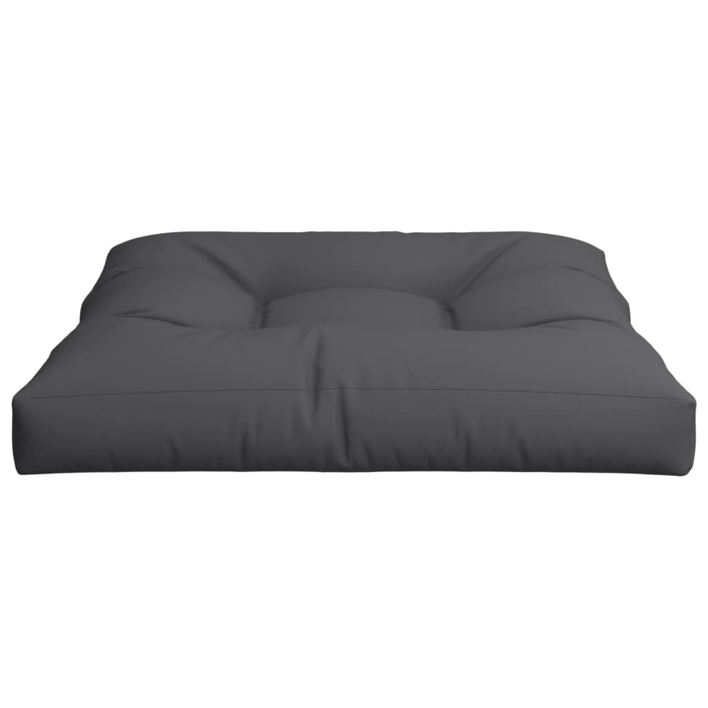 Jastuk za palete crni 80 x 80 x 12 cm od tkanine