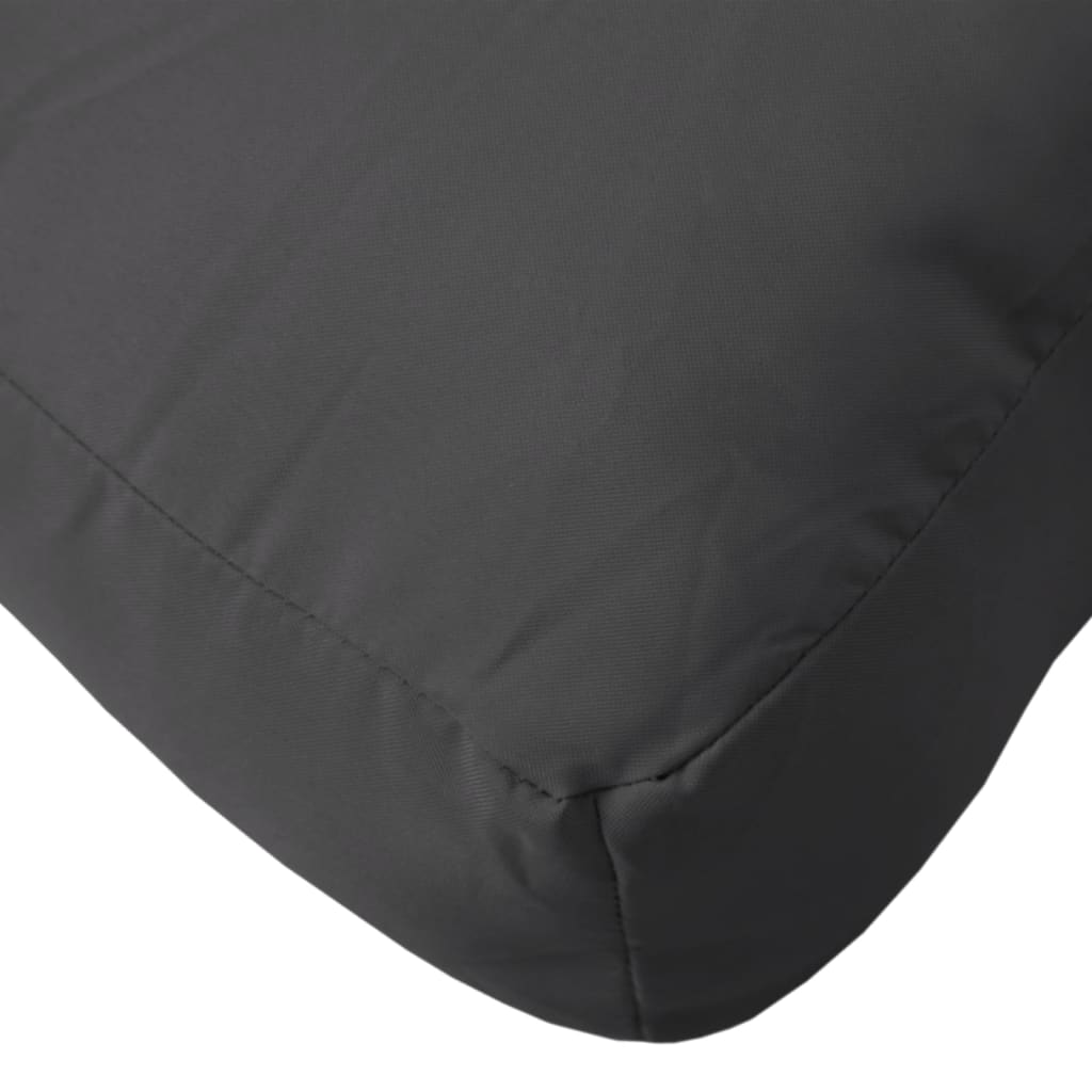 Jastuk za palete crni 80 x 80 x 12 cm od tkanine