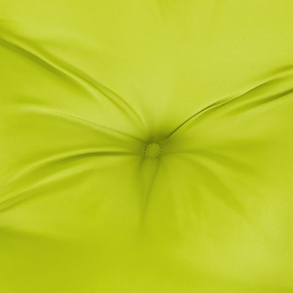 Jastuk za palete jarkozeleni 80 x 80 x 12 cm od tkanine