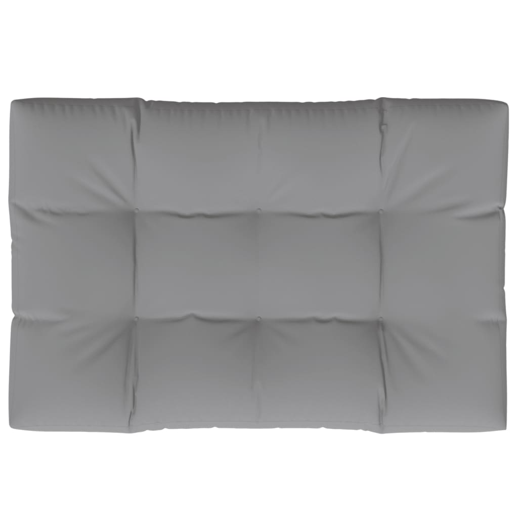 Jastuk za palete sivi 120 x 80 x 12 cm od tkanine