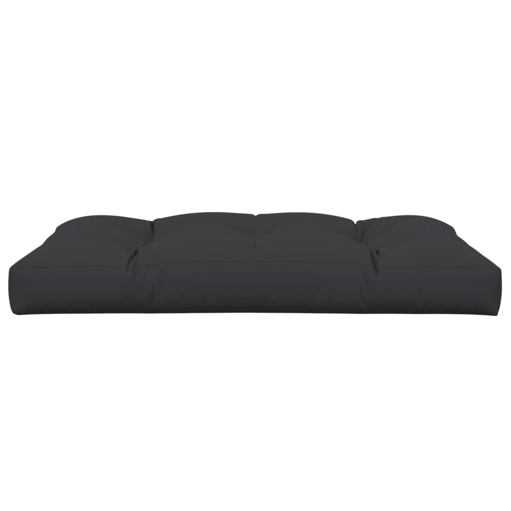 Jastuk za palete crni 120 x 80 x 12 cm od tkanine