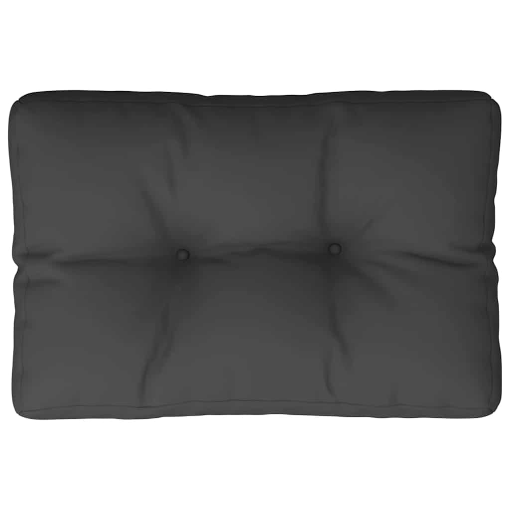 Jastuk za palete crni 50 x 40 x 12 cm od tkanine
