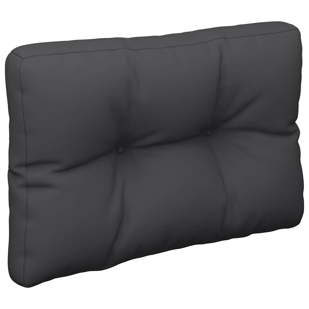 Jastuk za palete crni 50 x 40 x 12 cm od tkanine