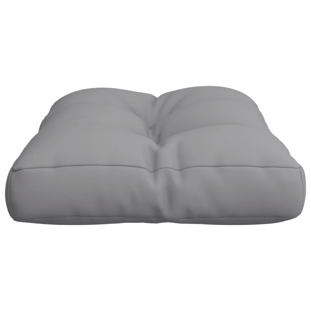 Jastuk za palete sivi 60 x 40 x 12 cm od tkanine