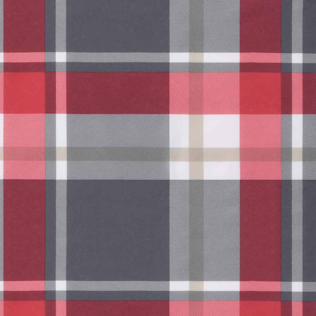 Jastuk za palete crveni karirani 70 x 40 x 12 cm od tkanine