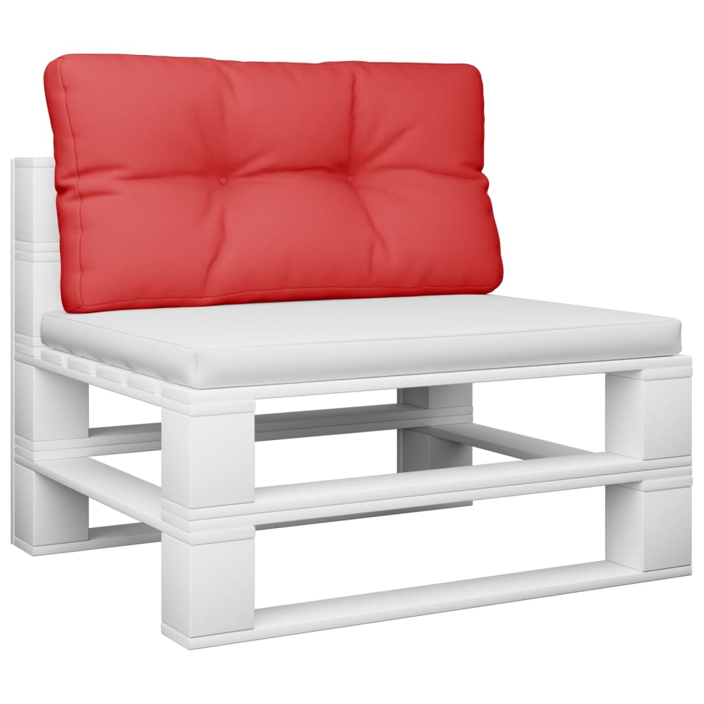 Jastuk za palete crveni 80 x 40 x 12 cm od tkanine