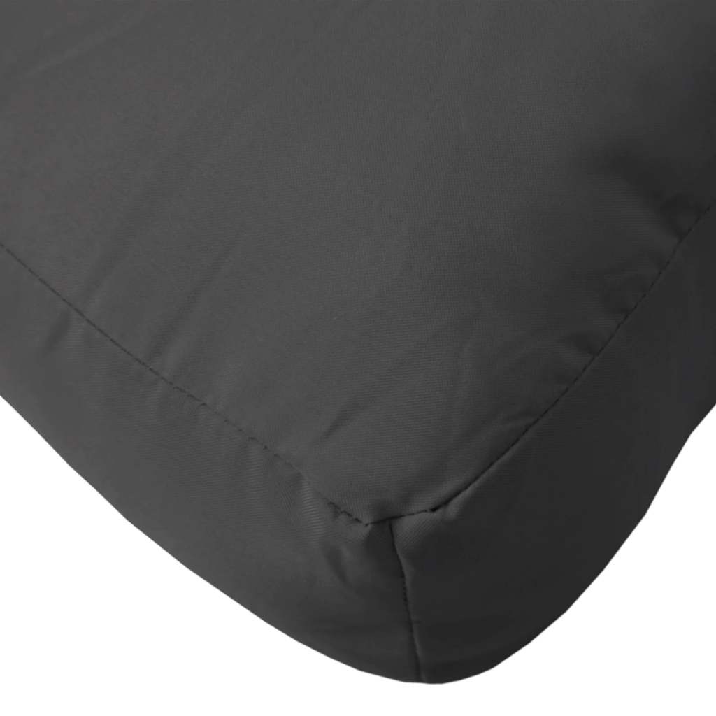 Jastuk za palete crni 80 x 40 x 12 cm od tkanine