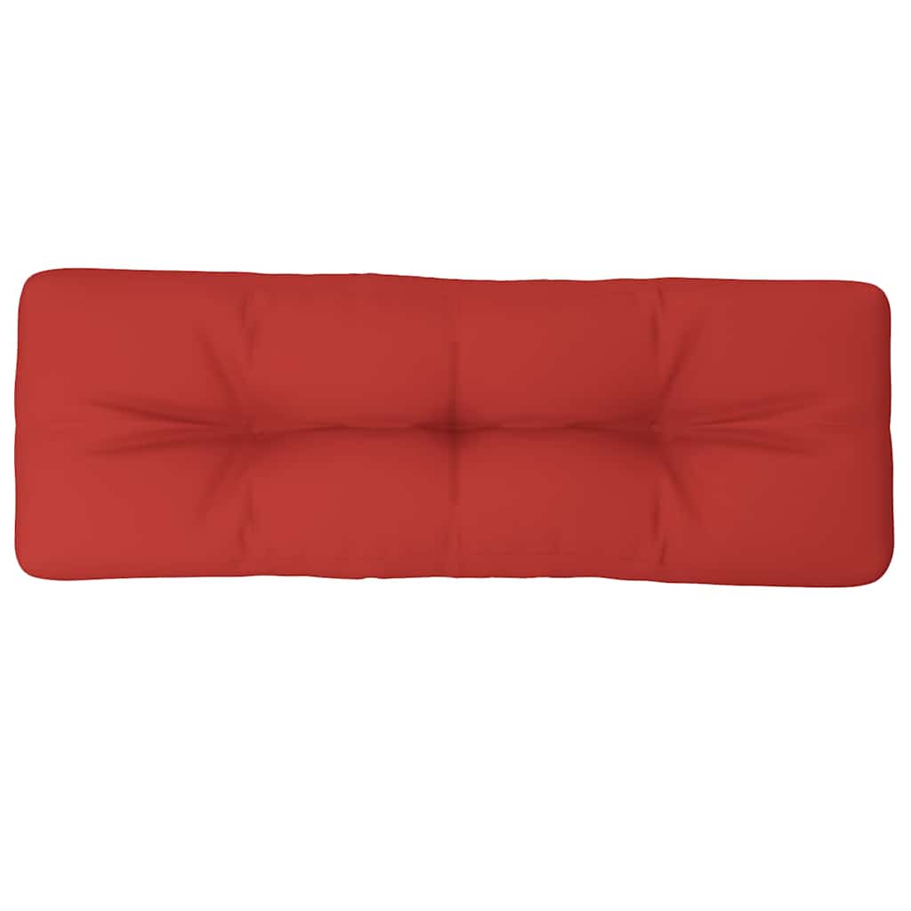 Jastuk za palete crveni 120 x 40 x 12 cm od tkanine