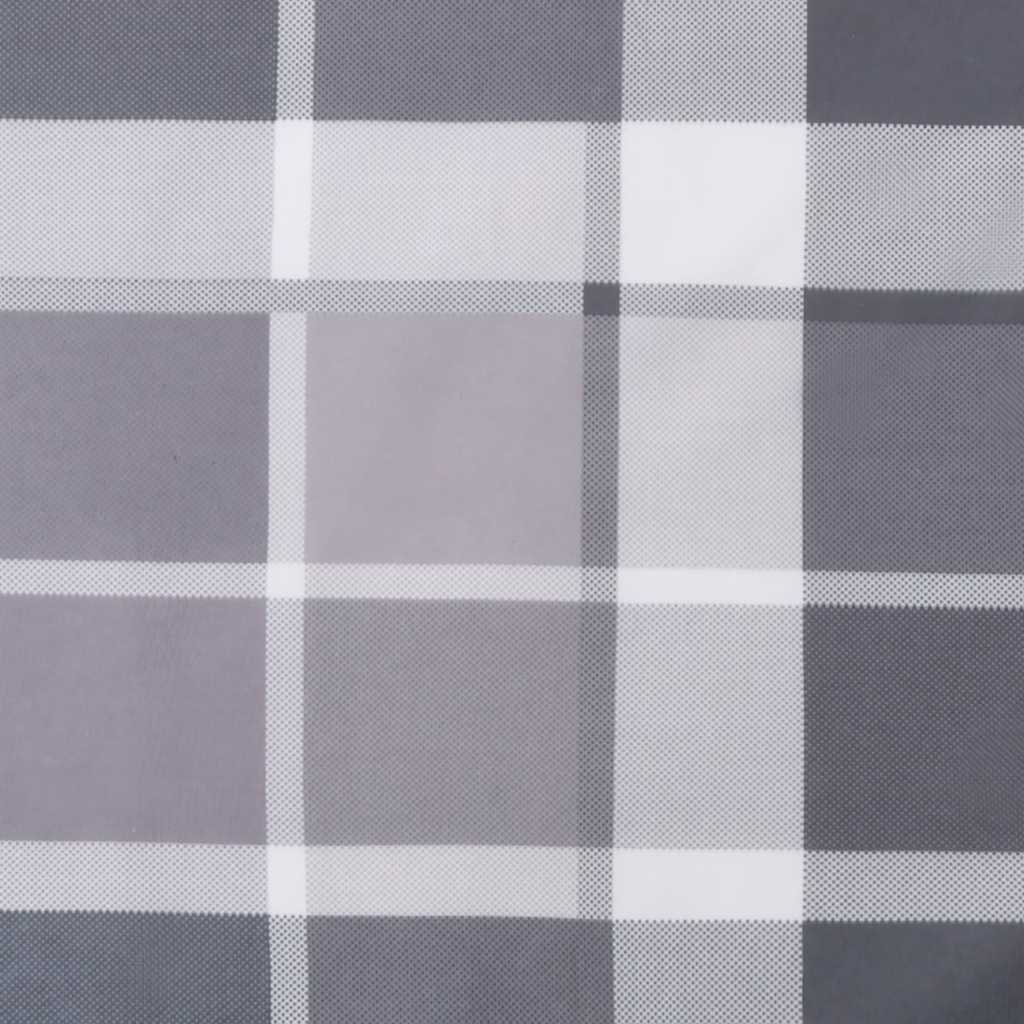 Jastuk za palete sivi karirani 120 x 40 x 12 cm od tkanine