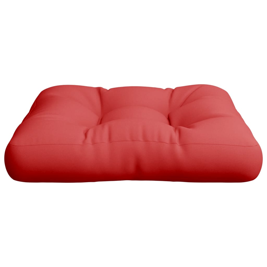 Jastuk za palete crveni 58 x 58 x 10 cm od tkanine