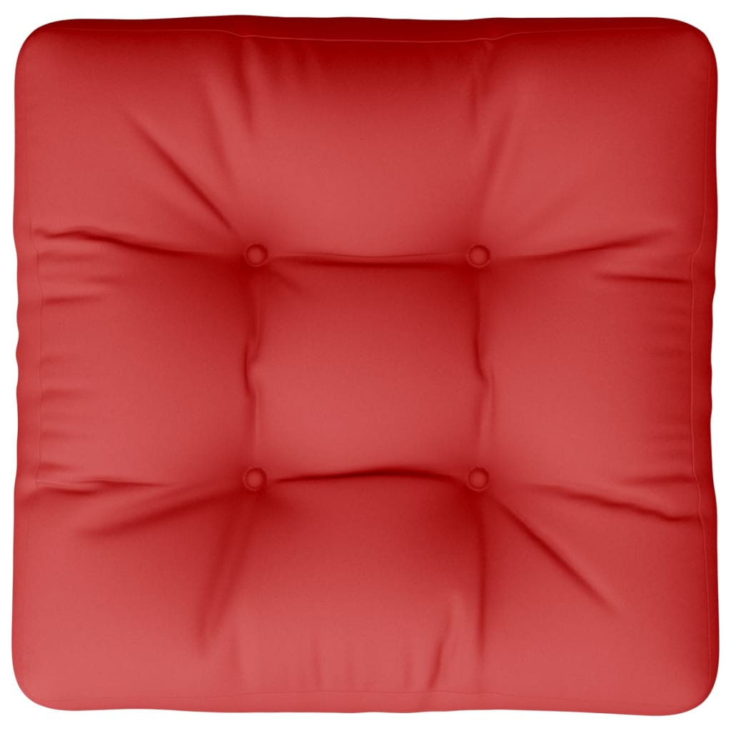 Jastuk za palete crveni 58 x 58 x 10 cm od tkanine