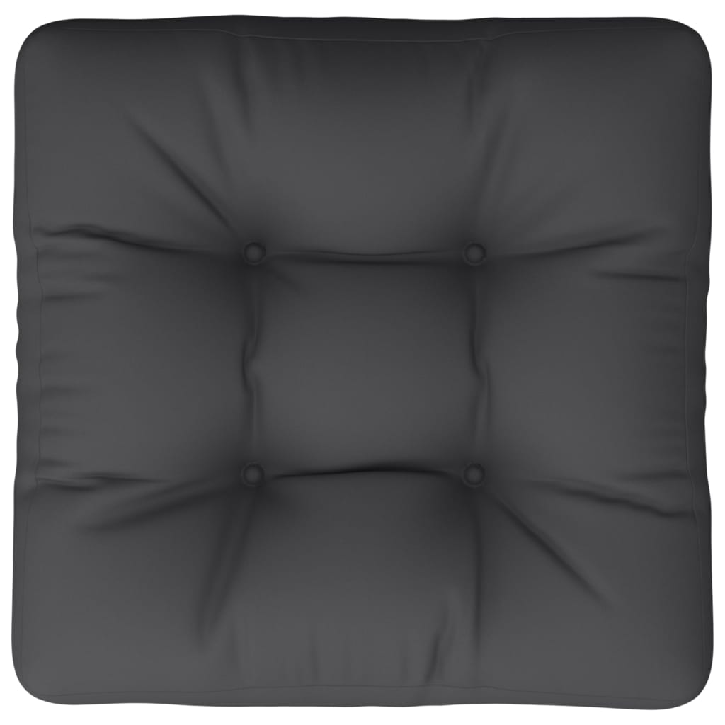 Jastuk za palete crni 58 x 58 x 10 cm od tkanine