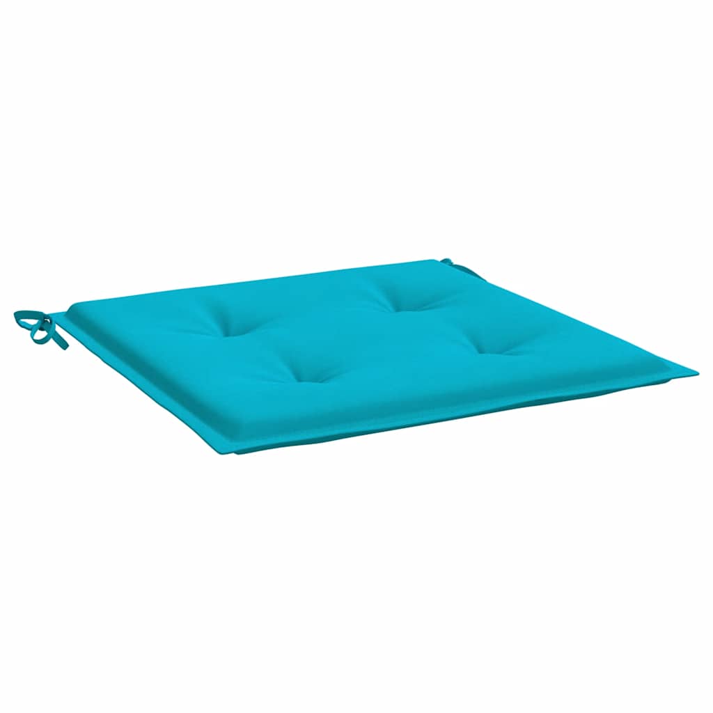 Jastuci za vrtne stolice 6 kom tirkizni 40x40x4 cm od tkanine