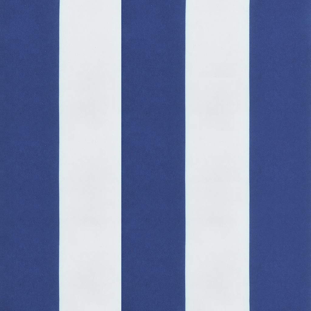 Jastuci za vrtne stolice 2 kom plavo-bijeli 50x50x4 cm tkanina
