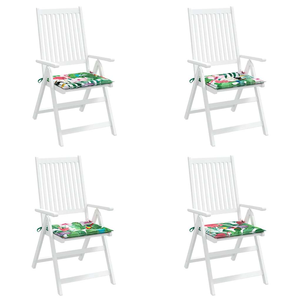 Jastuci za vrtne stolice 4 kom višebojni 50x50x4 cm od tkanine