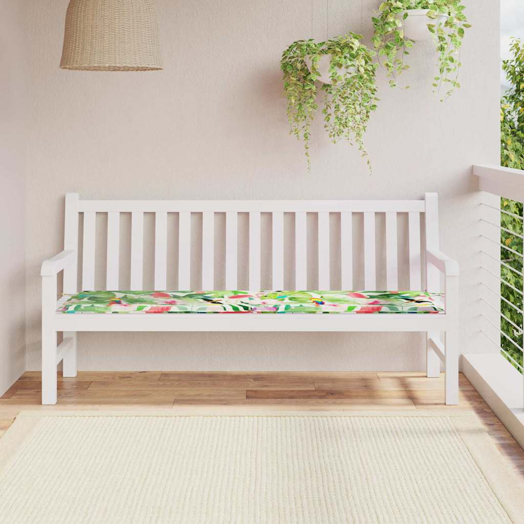 Jastučić za klupu Cvjetni Šareni 150 x 50 x 3 cm Oxford tkanina