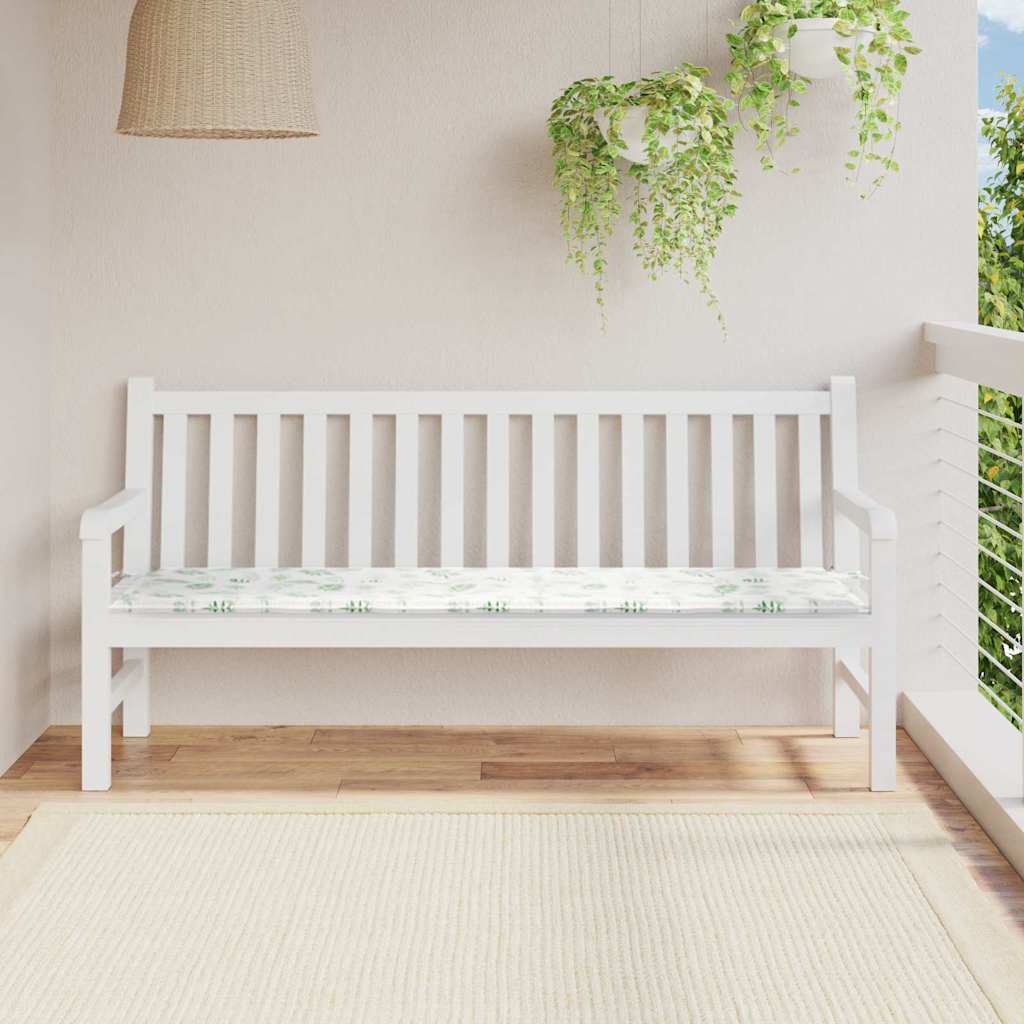 Jastučić za klupu Dizajn lista 150 x 50 x 3 cm Oxford tkanina
