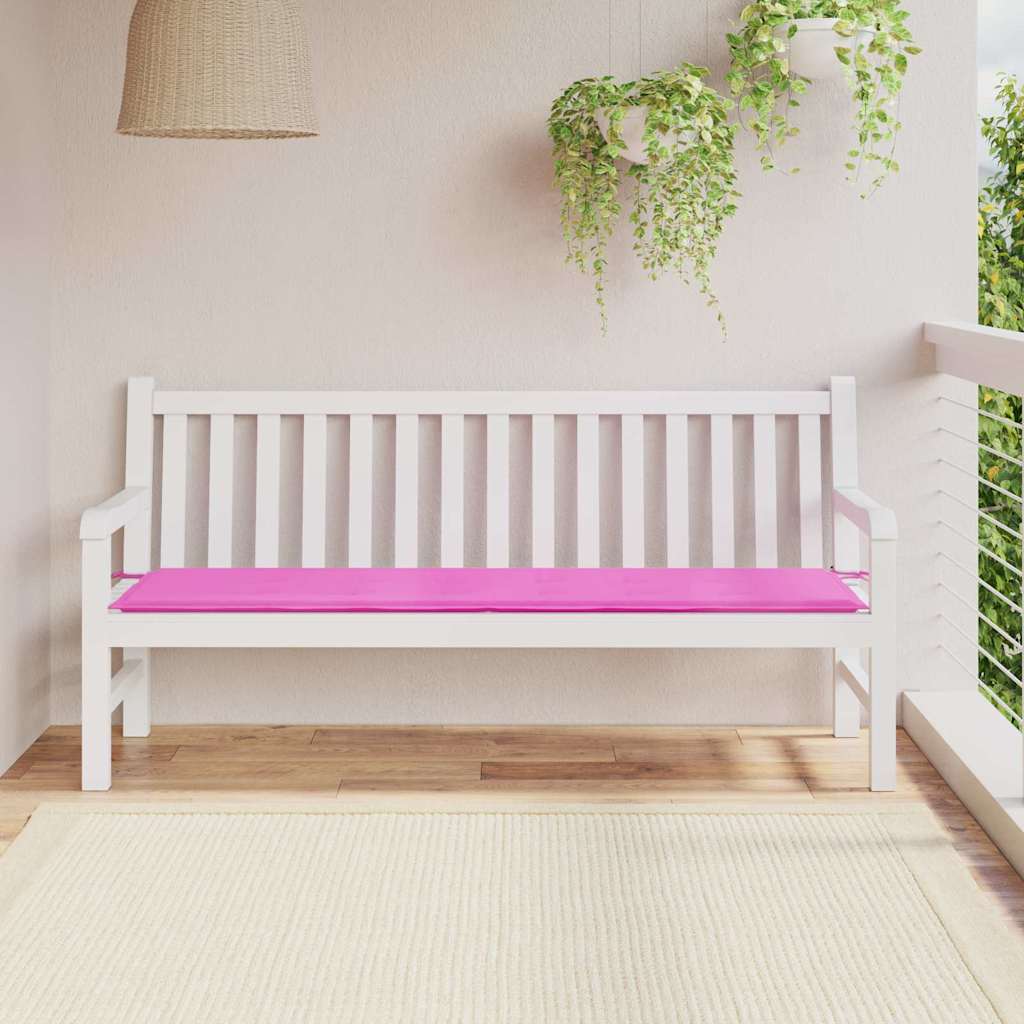 Jastučić za klupu Ružičasta 150 x 50 x 3 cm Oxford tkanina