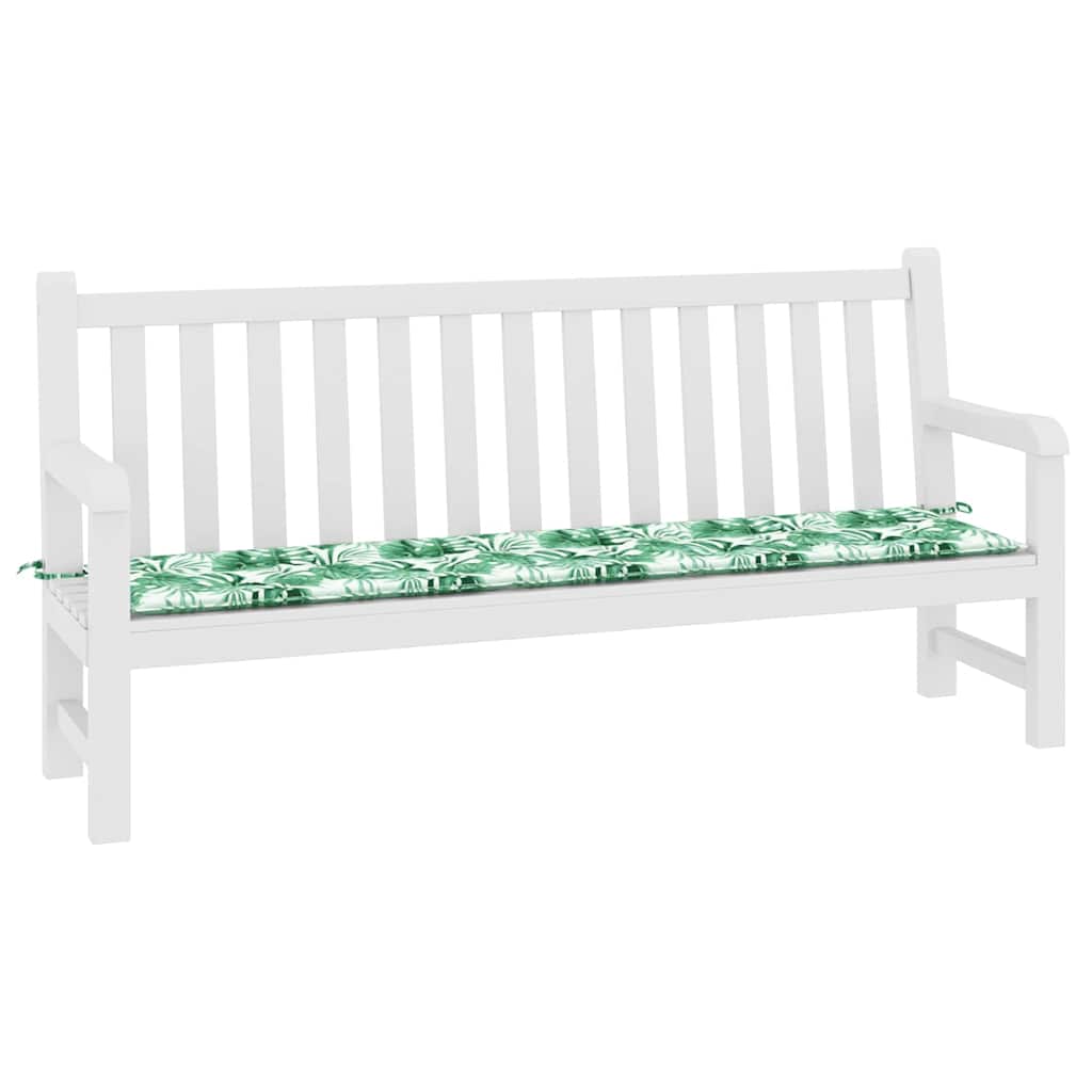Jastučić za klupu Uzorak lista 200 x 50 x 3 cm Oxford tkanina