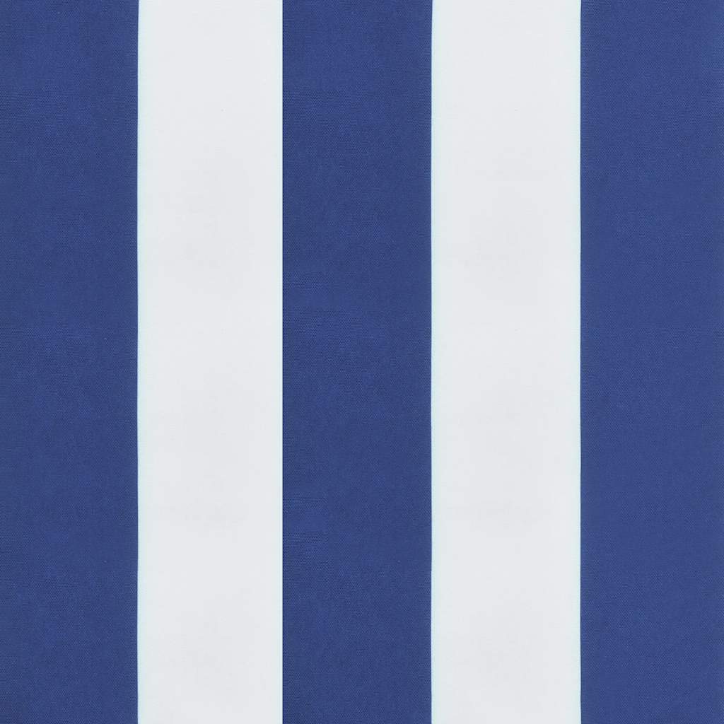 Jastuk za vrtnu klupu plavo-bijeli prugasti 200x50x4 cm tkanina