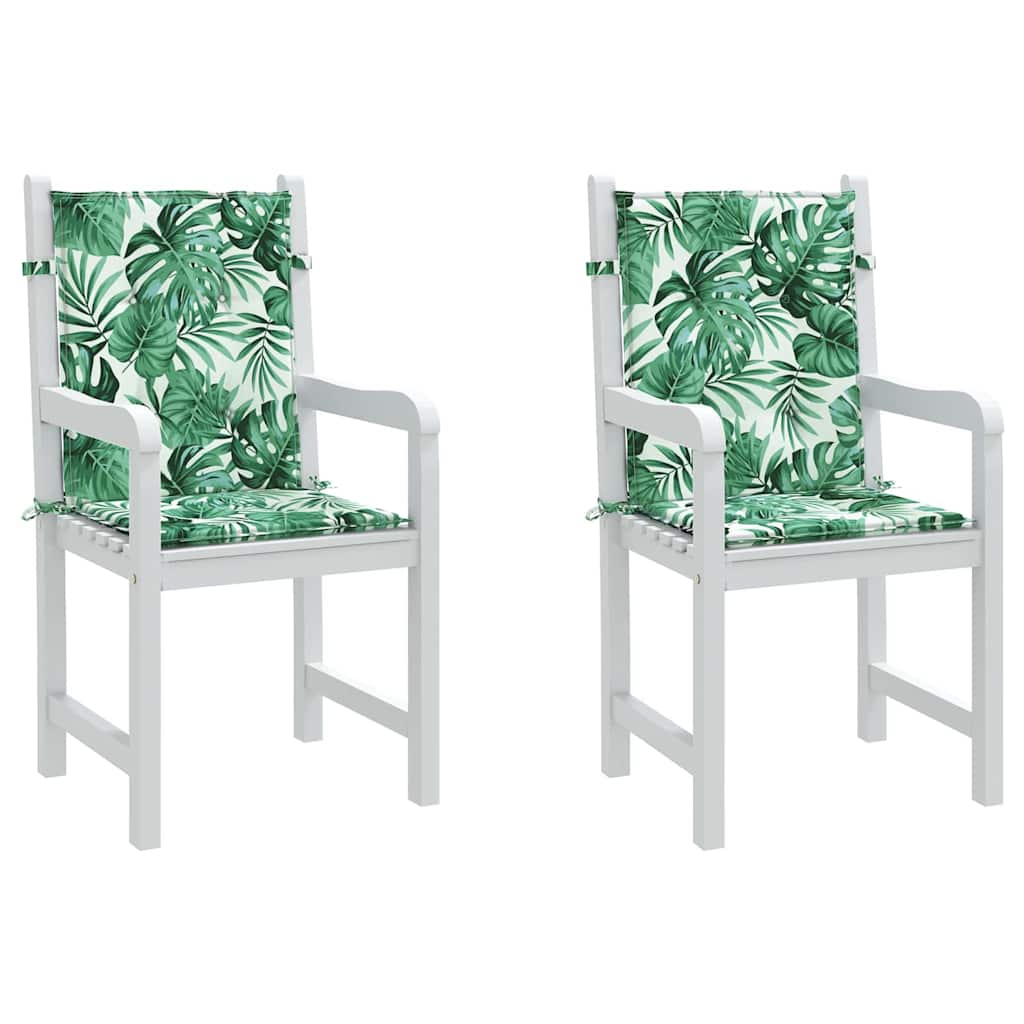 Jastučići za leđa List 2 pcs Uzorak lista 100 x 50 x 3 cm