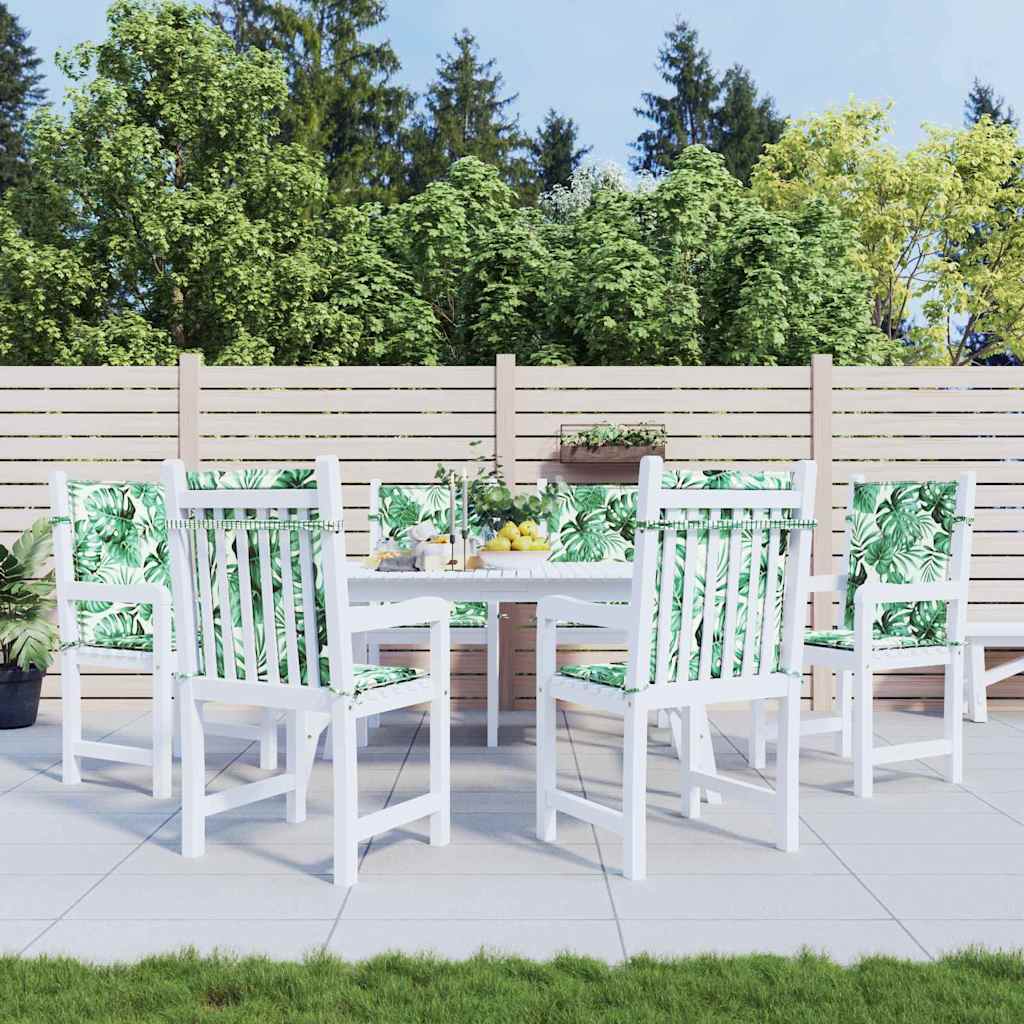 Jastučići za leđa List 6 pcs Uzorak lista 100 x 50 x 3 cm