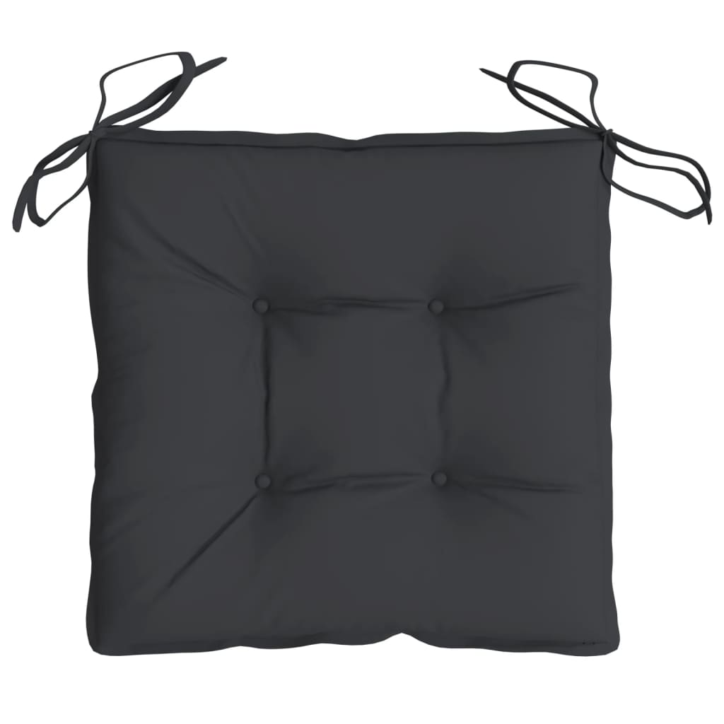 Jastuci za stolice 2 kom crni 40 x 40 x 7 cm od tkanine Oxford