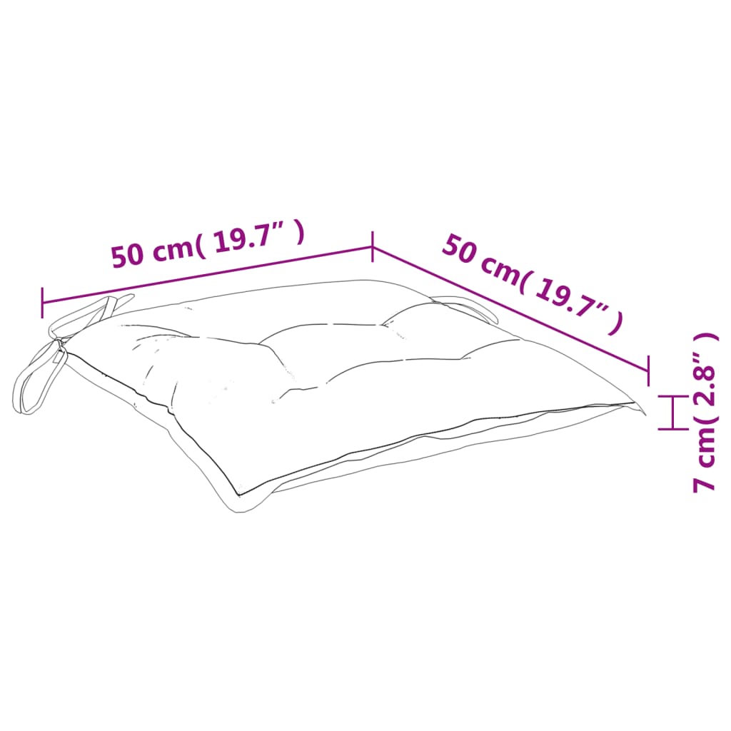 Jastuci za palete 4 kom zeleni 50 x 50 x 7 cm od tkanine Oxford