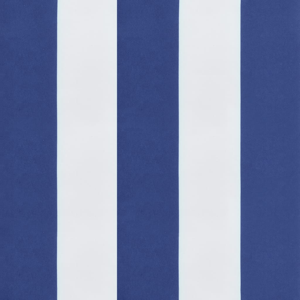 Jastuci za stolice 6 kom plavo-bijele pruge 50x50x7 cm tkanina