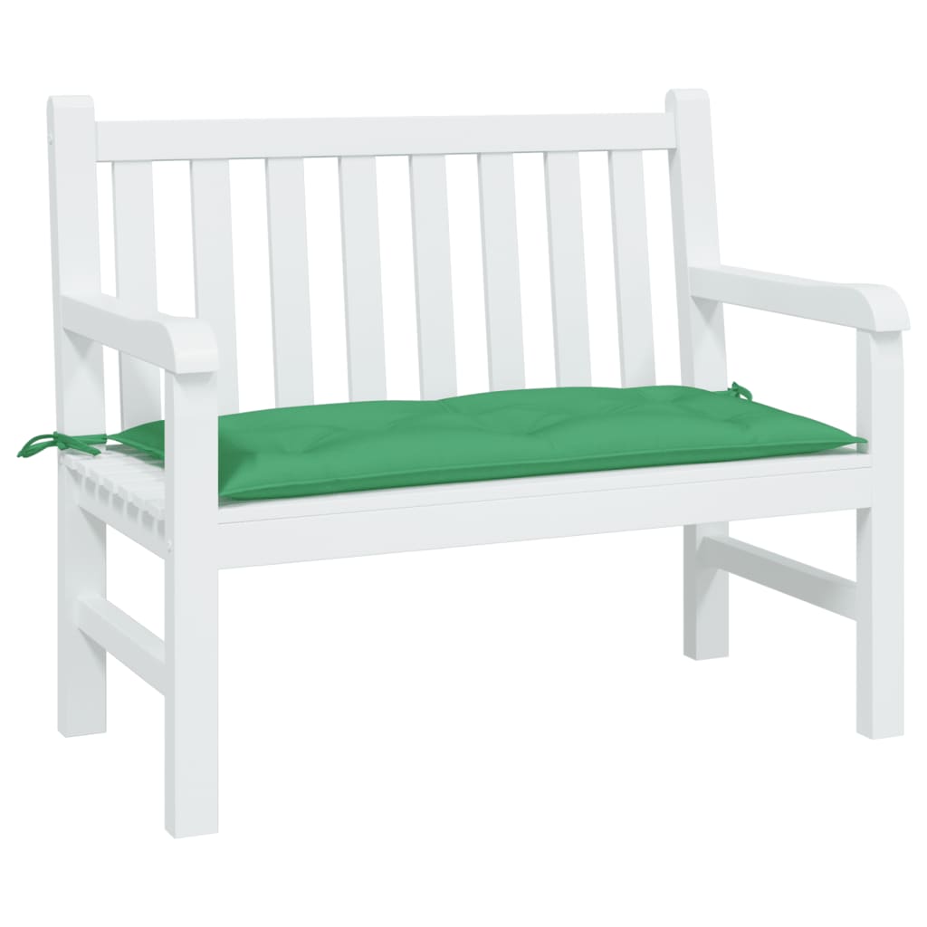 Jastuk za vrtnu klupu zeleni 100 x 50 x 7 cm od tkanine Oxford