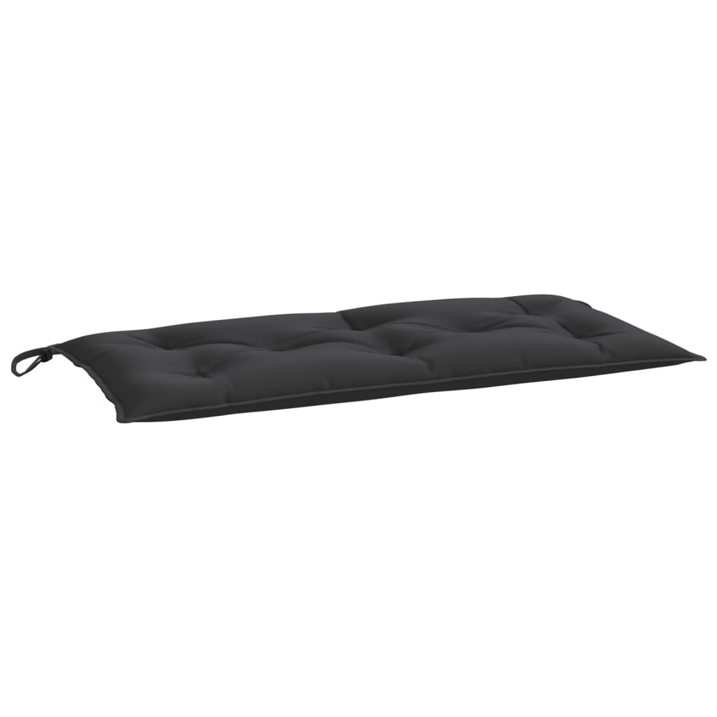 Jastuk za vrtnu klupu crni 100 x 50 x 7 cm od tkanine Oxford