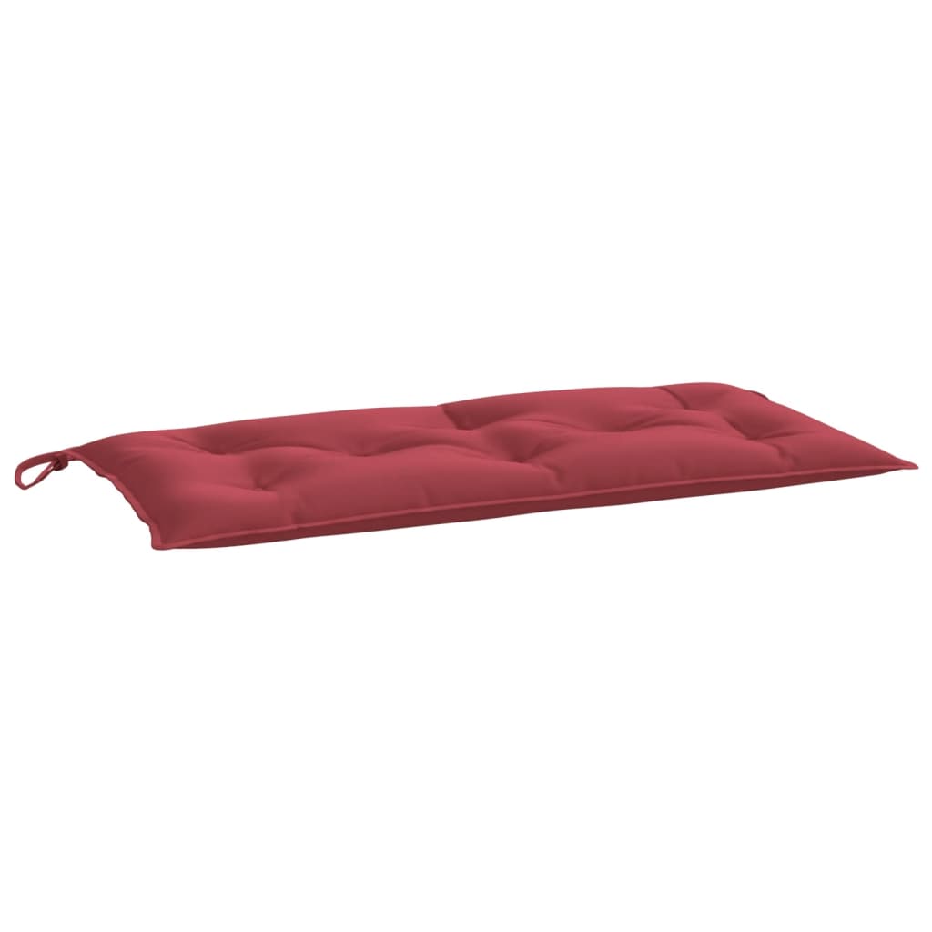 Jastuk za vrtnu klupu boja vina 100 x 50 x 7 cm tkanina Oxford