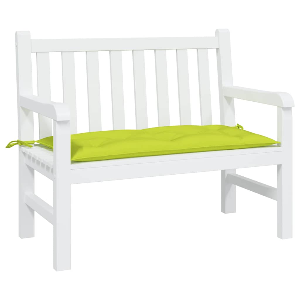Jastuk za vrtnu klupu jarkozeleni 100x50x7 cm od tkanine Oxford