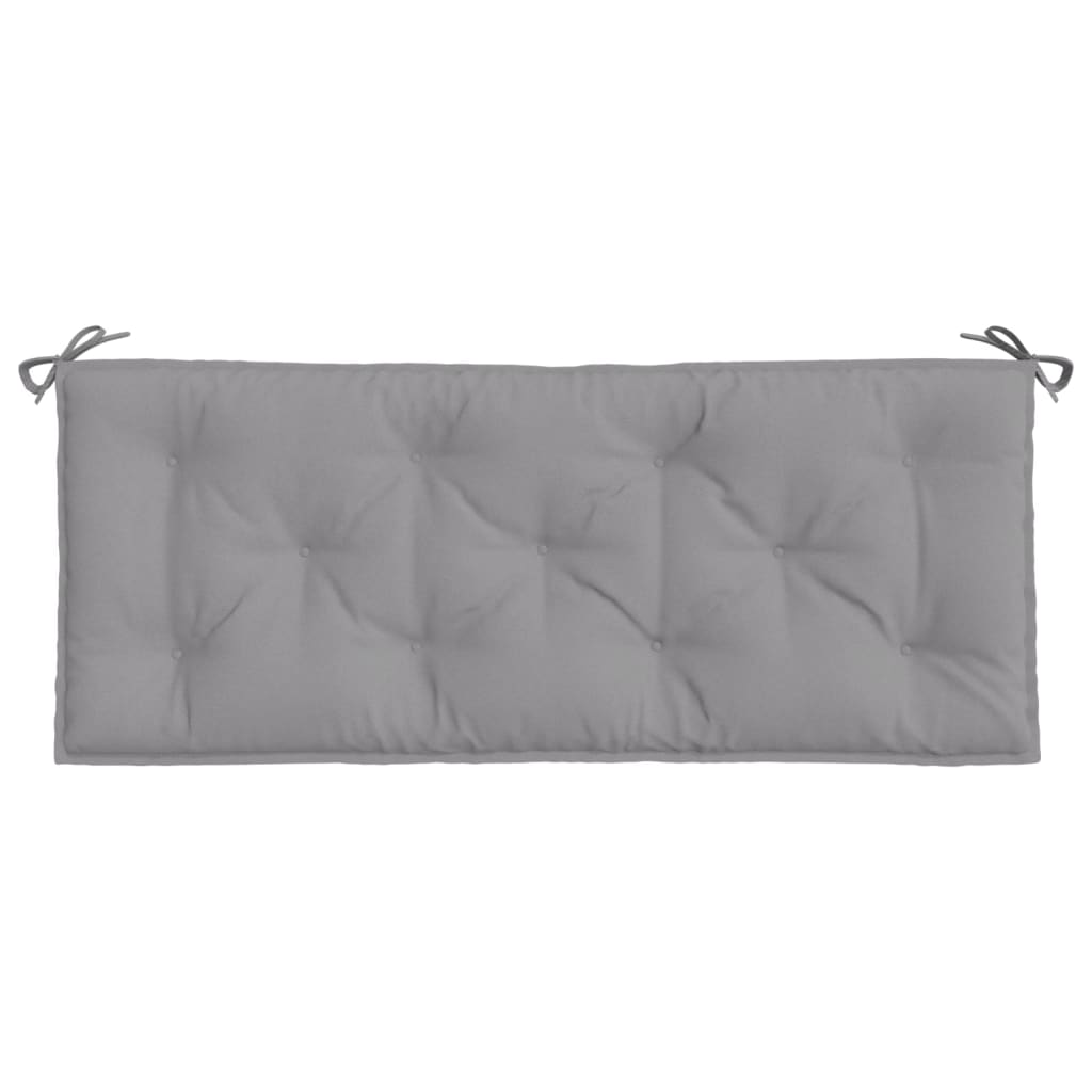 Jastuk za vrtnu klupu sivi 120 x 50 x 7 cm od tkanine Oxford