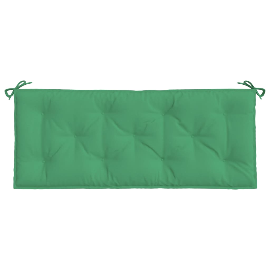 Jastuk za vrtnu klupu zeleni 120 x 50 x 7 cm od tkanine Oxford