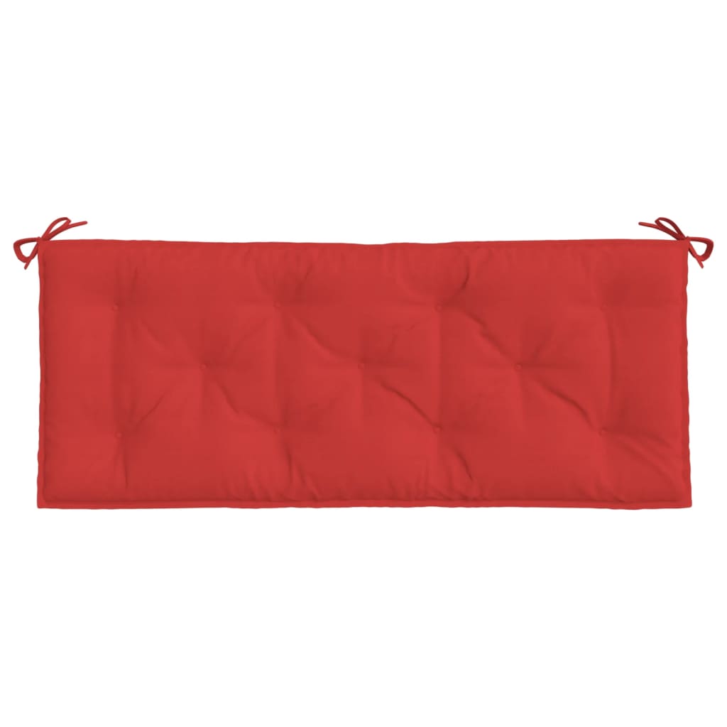 Jastuk za vrtnu klupu crveni 120 x 50 x 7 cm od tkanine Oxford
