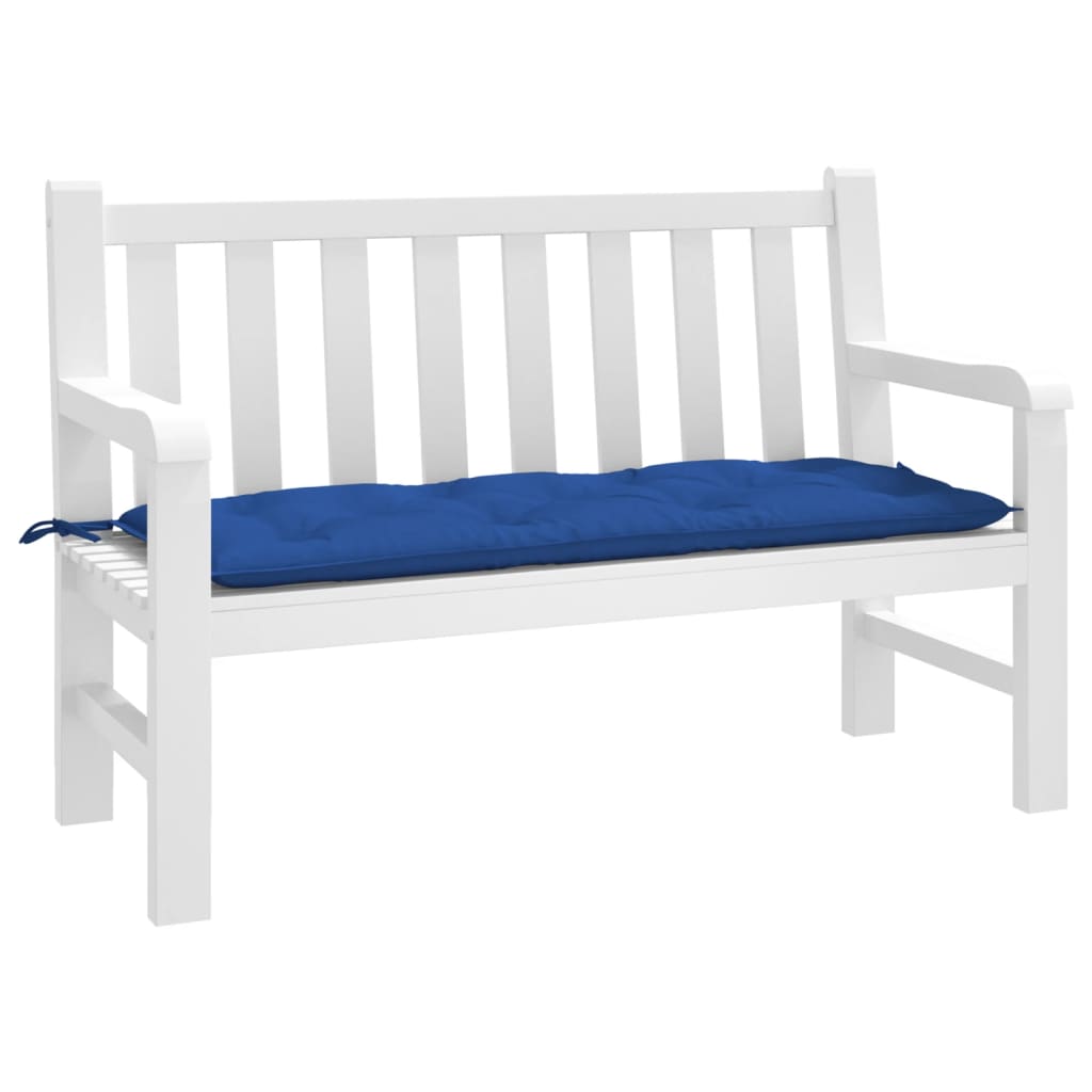 Jastuk za vrtnu klupu plavi 120 x 50 x 7 cm od tkanine Oxford