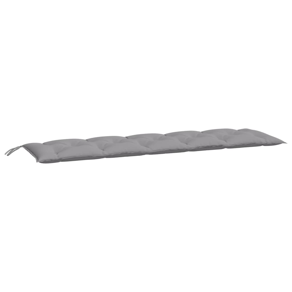 Jastuk za vrtnu klupu sivi 180 x 50 x 7 cm od tkanine Oxford