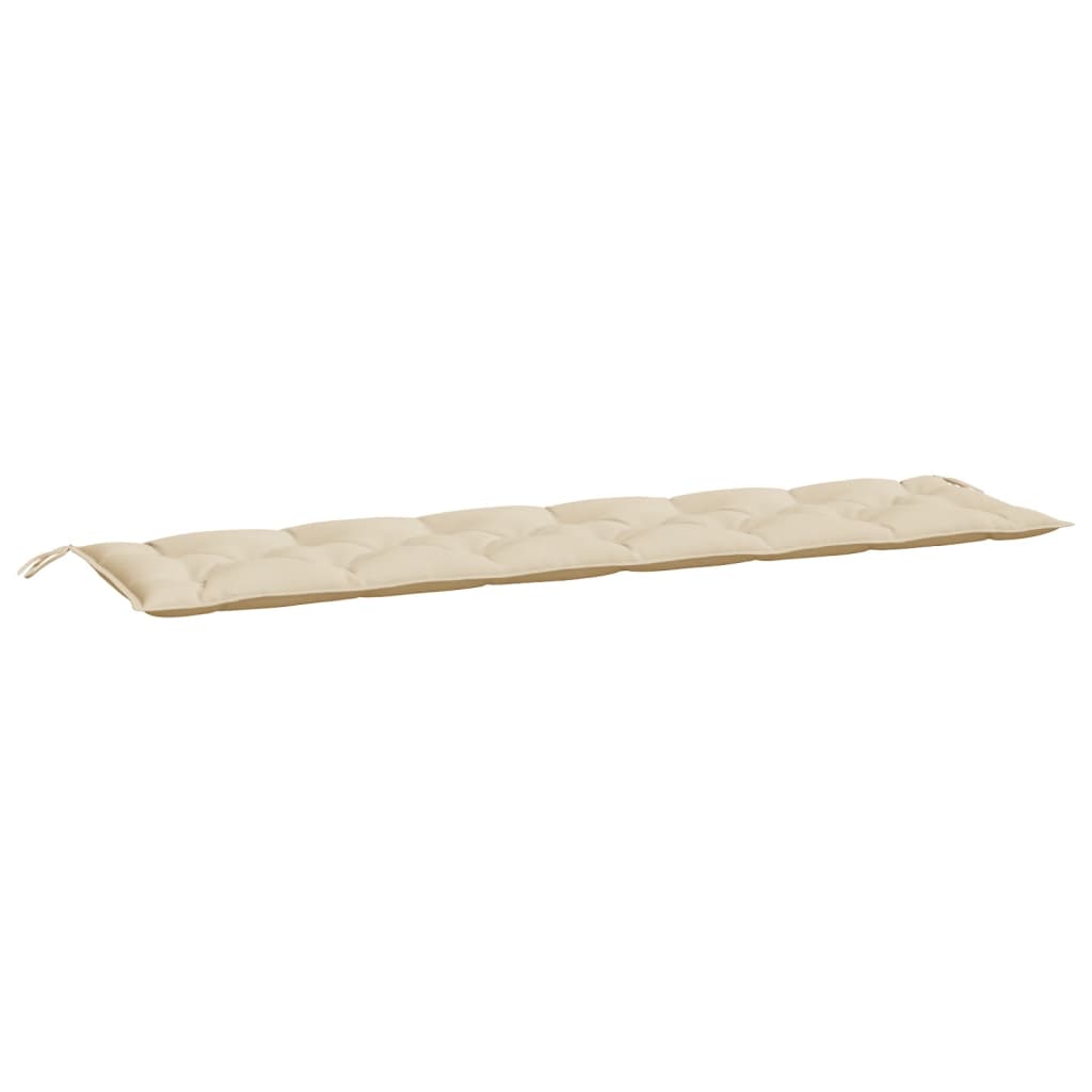 Jastuk za vrtnu klupu bež 200 x 50 x 7 cm od tkanine Oxford