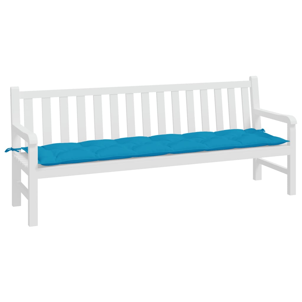 Jastuk za vrtnu klupu svjetloplavi 200x50x7 cm tkanina Oxford